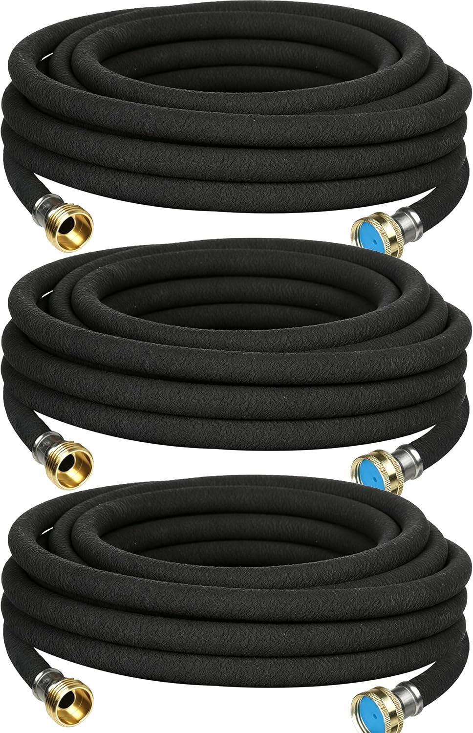 Soaker Hose 5/8" 75FT 1 Pack Garden Drip Hoses Aluminum Couplings