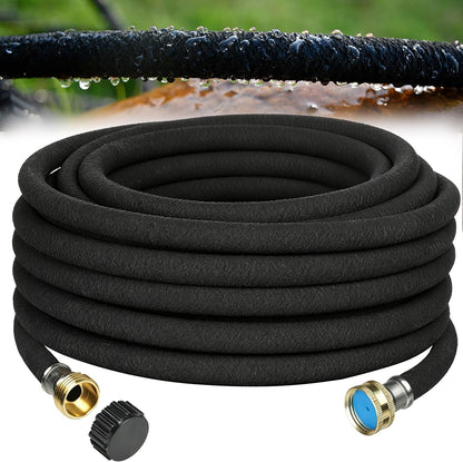 Soaker Hose 5/8" 75FT 1 Pack Garden Drip Hoses Aluminum Couplings