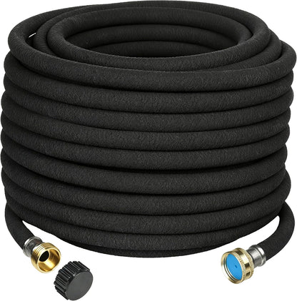 Soaker Hose 5/8" 75FT 1 Pack Garden Drip Hoses Aluminum Couplings