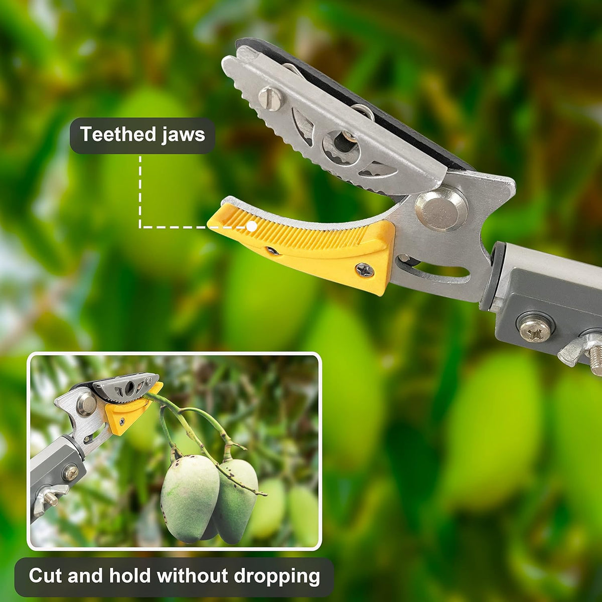 Tree Trimmer 4.5-7.3 FT Extendable, Pole Saw and Pruner