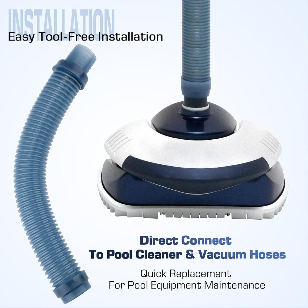 GW7911 Short Leader Hose for Kreepy Krauly SandShark Pool Vacuum Cleaner