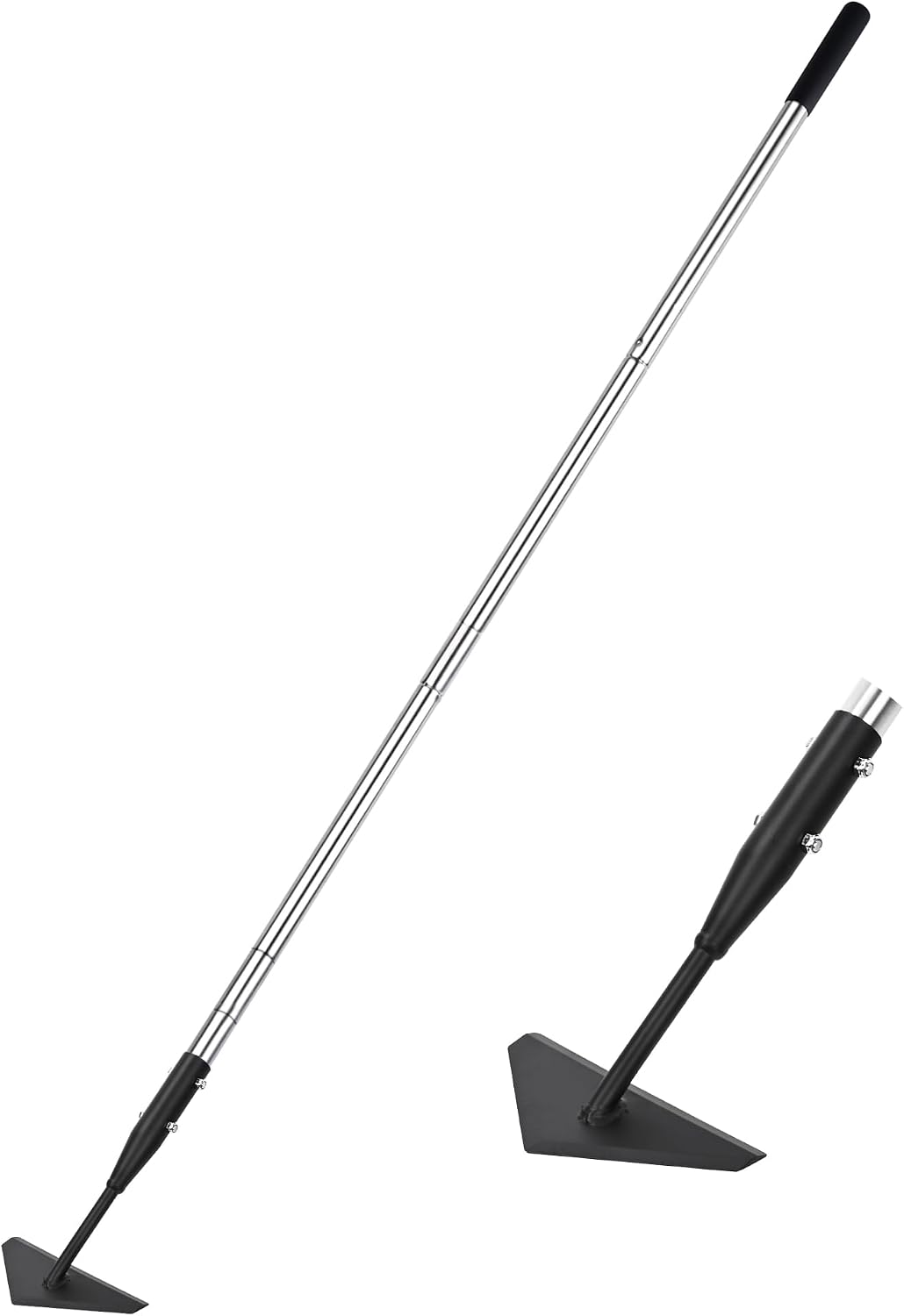 Triangle Garden Hoe, Carbon Steel Push-Pull Weeding Tool