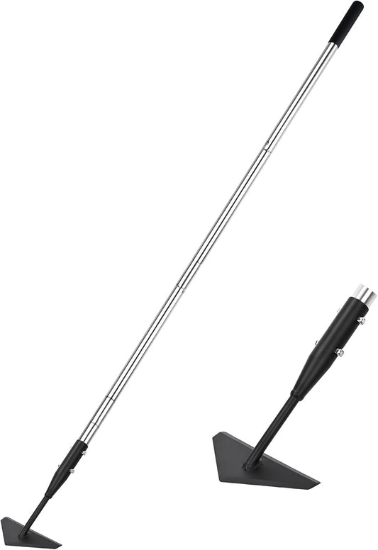 Triangle Garden Hoe, Carbon Steel Push-Pull Weeding Tool