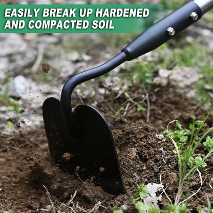 Triangle Garden Hoe, Carbon Steel Push-Pull Weeding Tool
