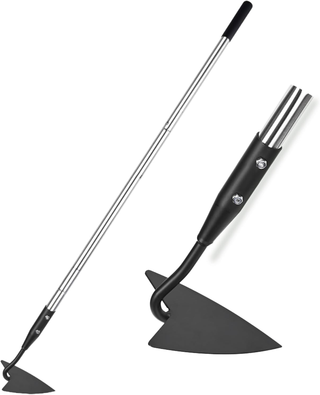 Triangle Garden Hoe, Carbon Steel Push-Pull Weeding Tool