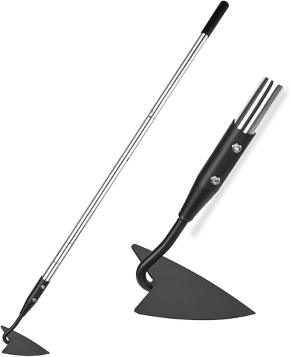 Triangle Garden Hoe, Carbon Steel Push-Pull Weeding Tool