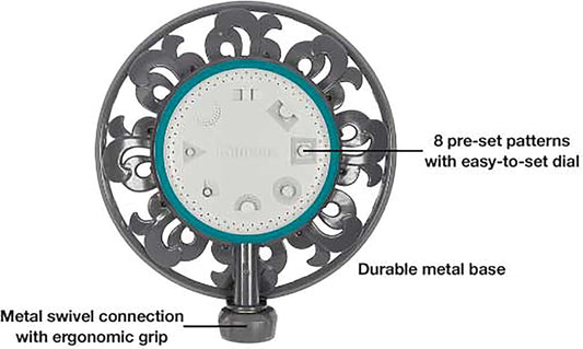 8 Pattern Turret Sprinkler