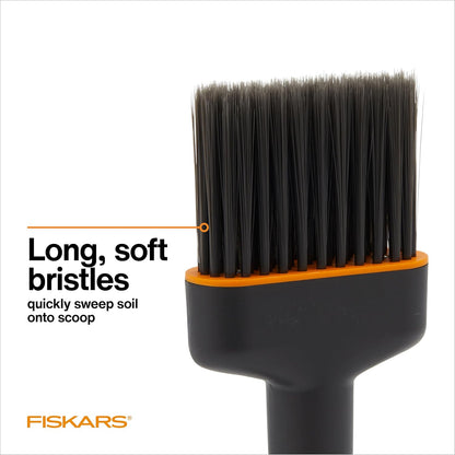 Planting Soil Scoop & Brush Set, Dual-Sided Tool for Indoor Potting
