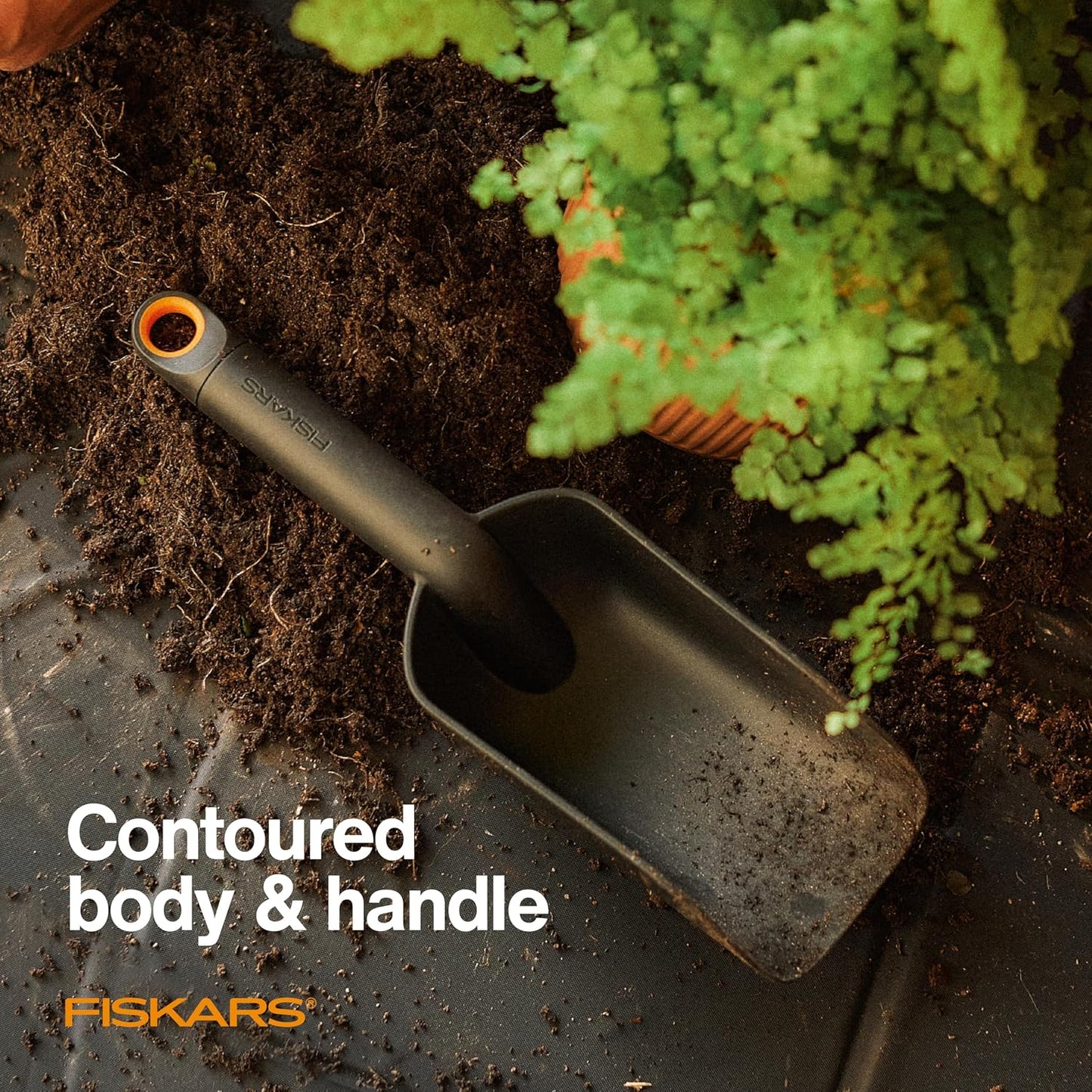 Planting Soil Scoop & Brush Set, Dual-Sided Tool for Indoor Potting