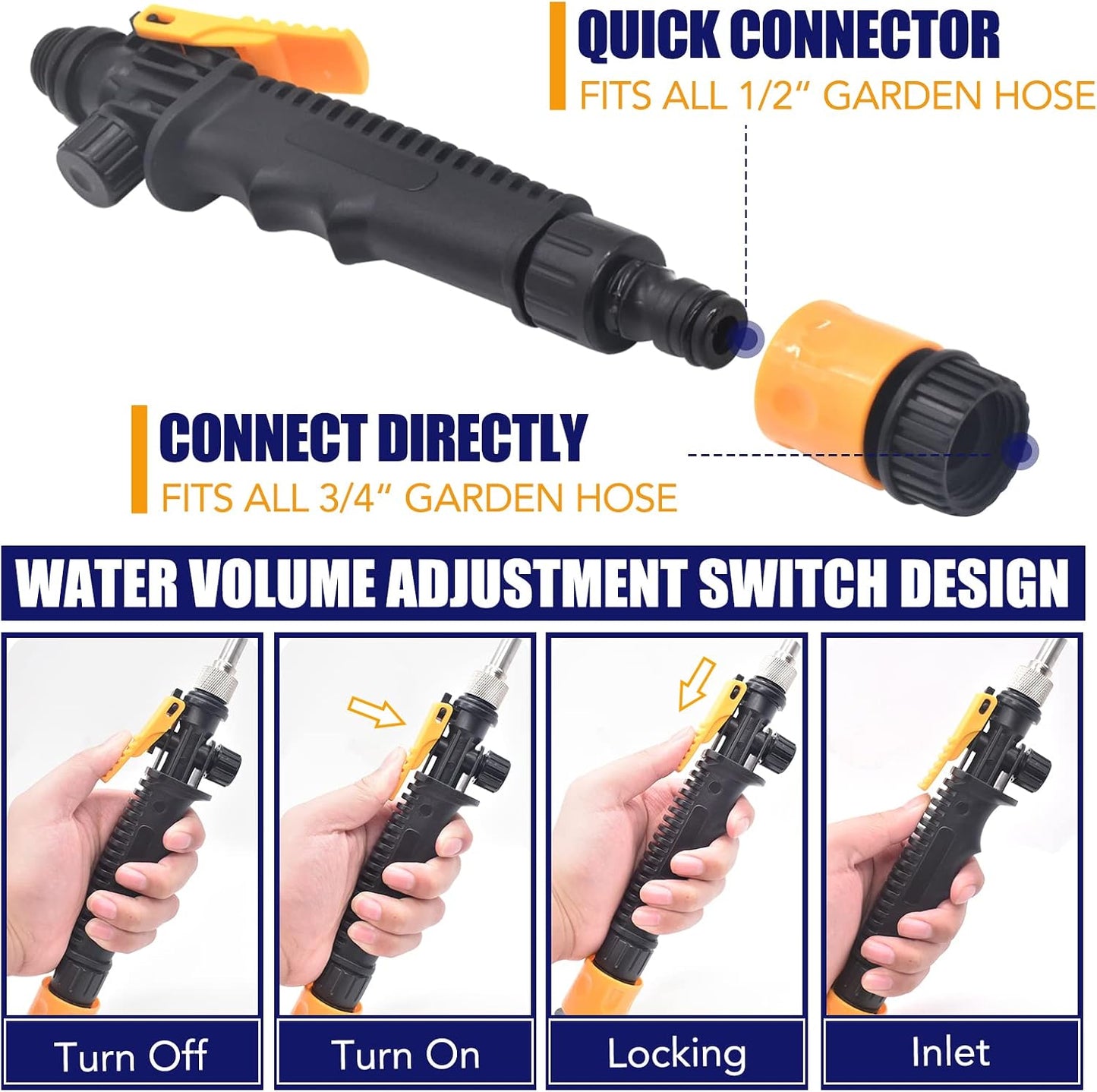 RV Water Heater Tank Rinser, Metal Tube RV Water Heater Flush Wand, Camper Hot Water Tank Cleaning Rinser Flusher