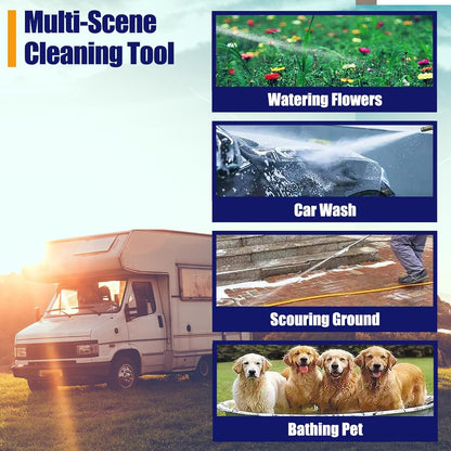 RV Water Heater Tank Rinser, Metal Tube RV Water Heater Flush Wand, Camper Hot Water Tank Cleaning Rinser Flusher