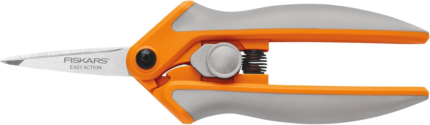 RazorEdge Micro-Tip Easy Action Scissors - 6" - Stainless Steel Fabric Scissors - Arts and Crafts - Orange
