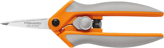 RazorEdge Micro-Tip Easy Action Scissors - 6" - Stainless Steel Fabric Scissors - Arts and Crafts - Orange