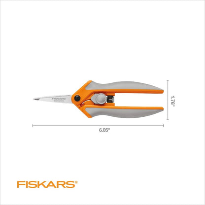 RazorEdge Micro-Tip Easy Action Scissors - 6" - Stainless Steel Fabric Scissors - Arts and Crafts - Orange