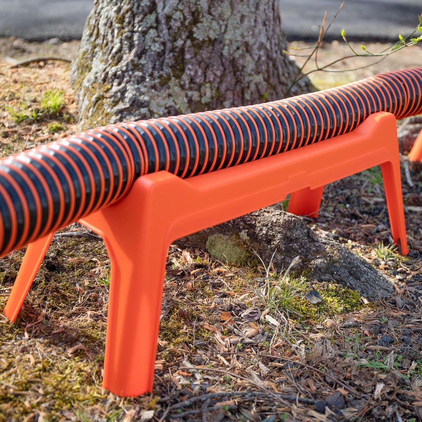 Rhino RV Sewer Hose Support Kit - Extends Over Uneven Terrain for Easy Drainage - Holds Up to 15-Feet of RV Sewer Hose - Features Nesting Design for Storage - 5 Support Sections (43072)