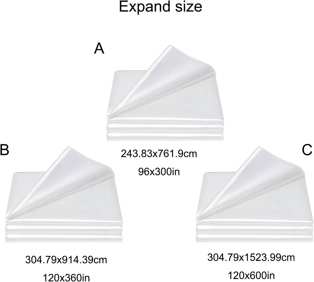 8X25/10x30/10x50ft Rectangle Protections Floating Row Covers Plant Blanket Garden Winterize Covers Winter Plant Protector