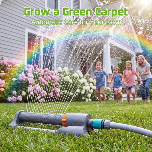 Oscillating Sprinkler with Smart Timer for Lawn and Garden Watering