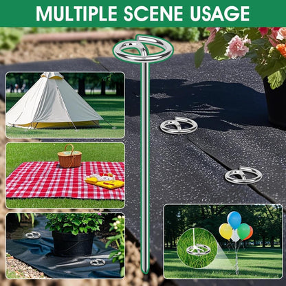 120pcs Landscape Staples, Weed Barrier Fabric Stakes, Garden Pins 6 Inch