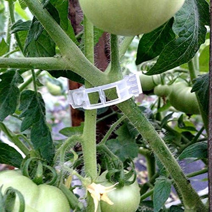 Plant Support Garden Clips,Tomato Vine Clips,Tomato Trellis Clips 200 Pcs for Vine Vegetables Tomato to Grow Upright and Makes Plants Healthier