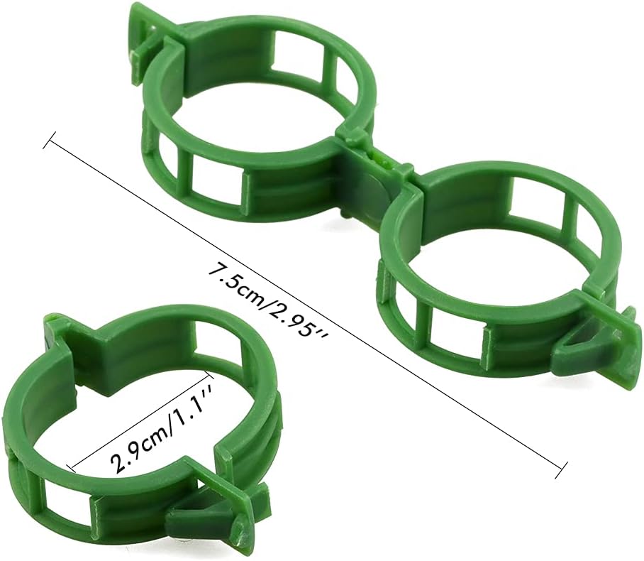 Plant Support Garden Clips,Tomato Vine Clips,Tomato Trellis Clips 200 Pcs for Vine Vegetables Tomato to Grow Upright and Makes Plants Healthier