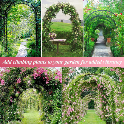 Thickened Tube Garden Arch Trellis - Metal Garden Arbor for Climbing Plants