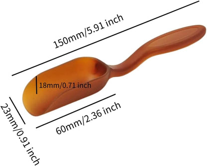10Pcs Mini Shovel,Plastic Mini Gardening Shovel Spoons Soil Scoops,Cultivation Digging Transplanting Tools for Succulents Potted Flowers,Milk Powder/Coffee Beans Scoops (5 Colors)