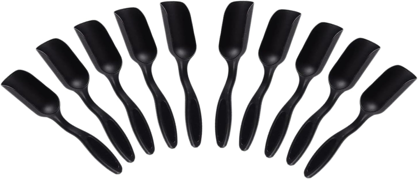 10Pcs Mini Shovel,Plastic Mini Gardening Shovel Spoons Soil Scoops,Cultivation Digging Transplanting Tools for Succulents Potted Flowers,Milk Powder/Coffee Beans Scoops (5 Colors)