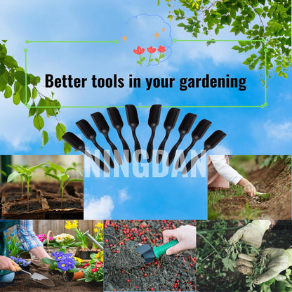 10Pcs Mini Shovel,Plastic Mini Gardening Shovel Spoons Soil Scoops,Cultivation Digging Transplanting Tools for Succulents Potted Flowers,Milk Powder/Coffee Beans Scoops (5 Colors)