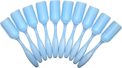 10Pcs Mini Shovel,Plastic Mini Gardening Shovel Spoons Soil Scoops,Cultivation Digging Transplanting Tools for Succulents Potted Flowers,Milk Powder/Coffee Beans Scoops (5 Colors)