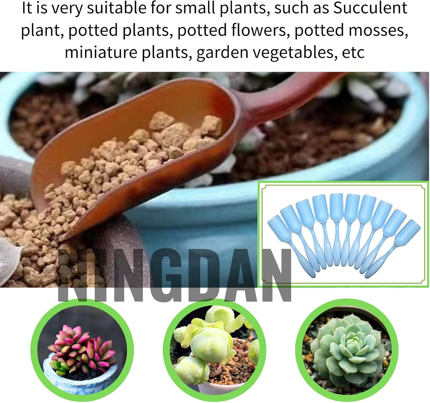 10Pcs Mini Shovel,Plastic Mini Gardening Shovel Spoons Soil Scoops,Cultivation Digging Transplanting Tools for Succulents Potted Flowers,Milk Powder/Coffee Beans Scoops (5 Colors)
