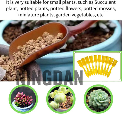 10Pcs Mini Shovel,Plastic Mini Gardening Shovel Spoons Soil Scoops,Cultivation Digging Transplanting Tools for Succulents Potted Flowers,Milk Powder/Coffee Beans Scoops (5 Colors)