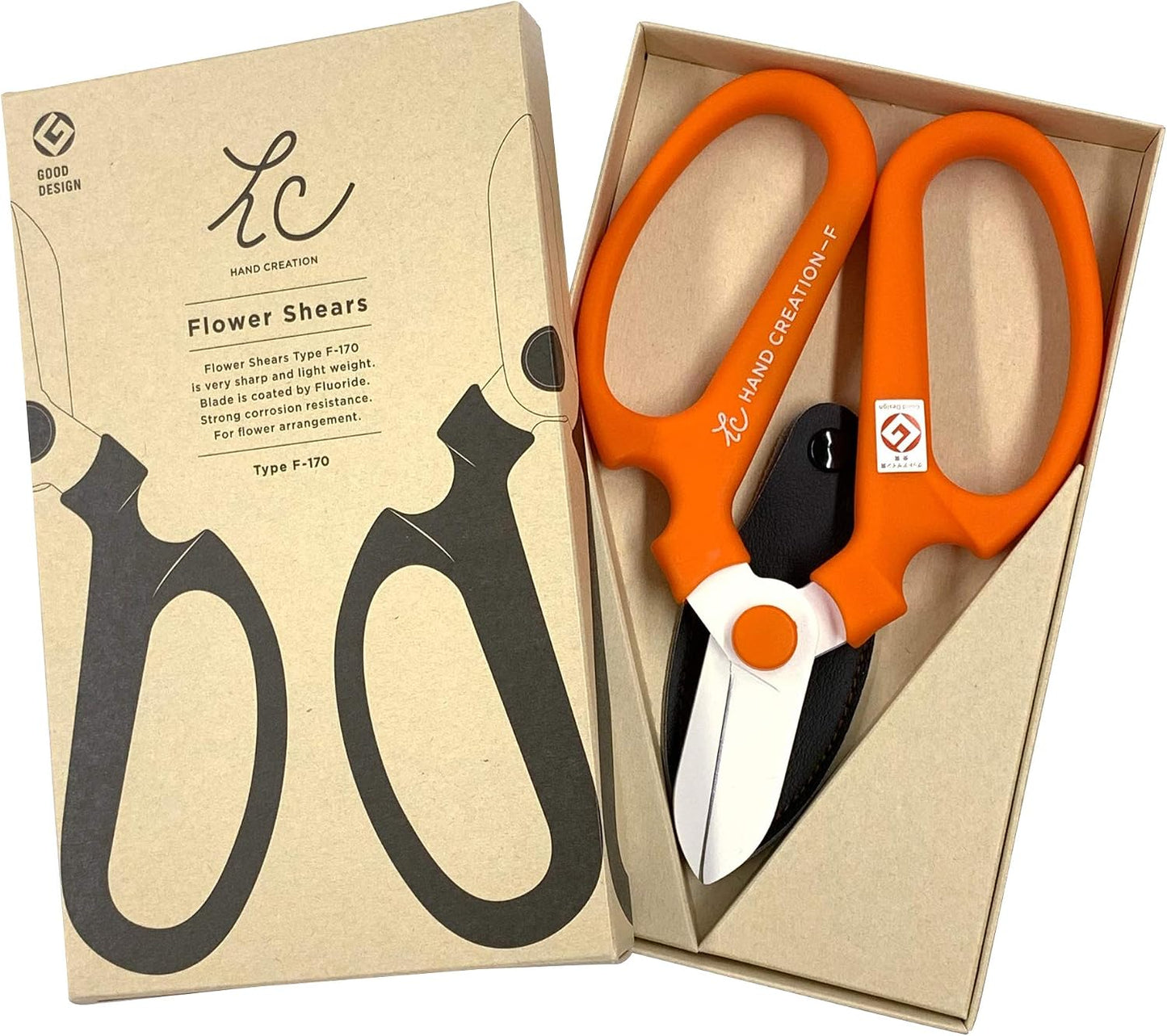 HAND CREATION 205478Sakagen Flower Scissors Hand Creation F-170 (Violet, 170mm)