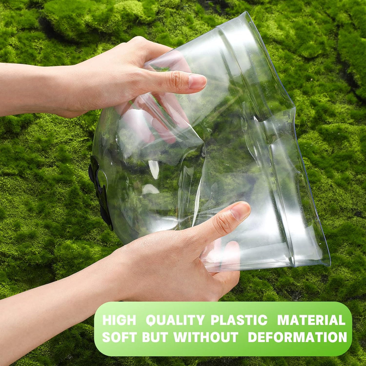 20 Pack Garden Cloches for Plants Clear Bell Covers 7.3x6.7 Inch