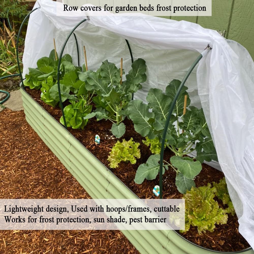 Frost Cloth Plant Freeze Protection, 5x60 Ft Floating Row Cover