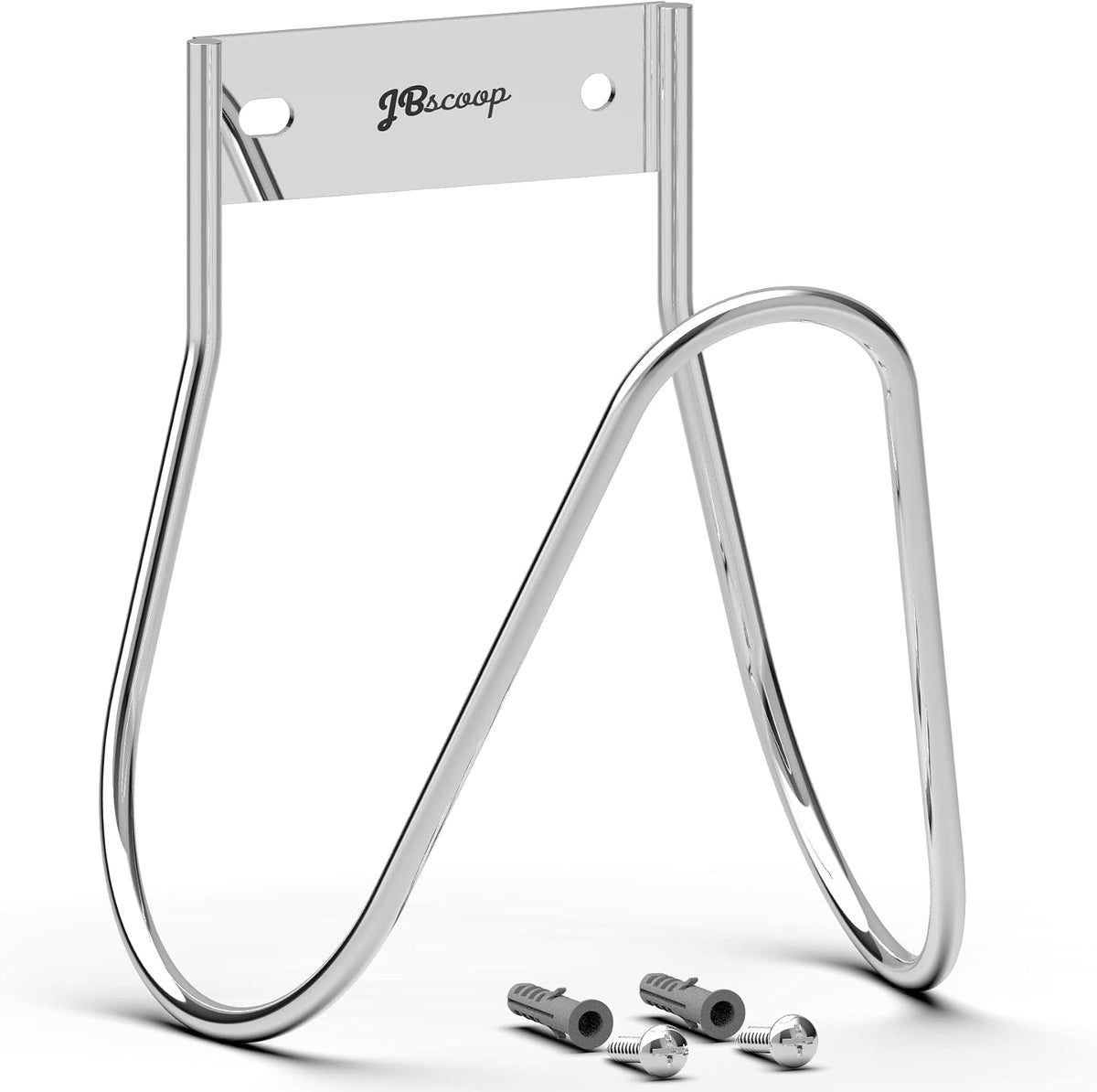 Garden Hose Holder Stainless Steel Small Wall Mount Garden Hose Hook, Ideal for Water, Air, Hydraulic Hose, Ropes, Extension Cords Heavy Duty & Rust Proof Large Set of 1