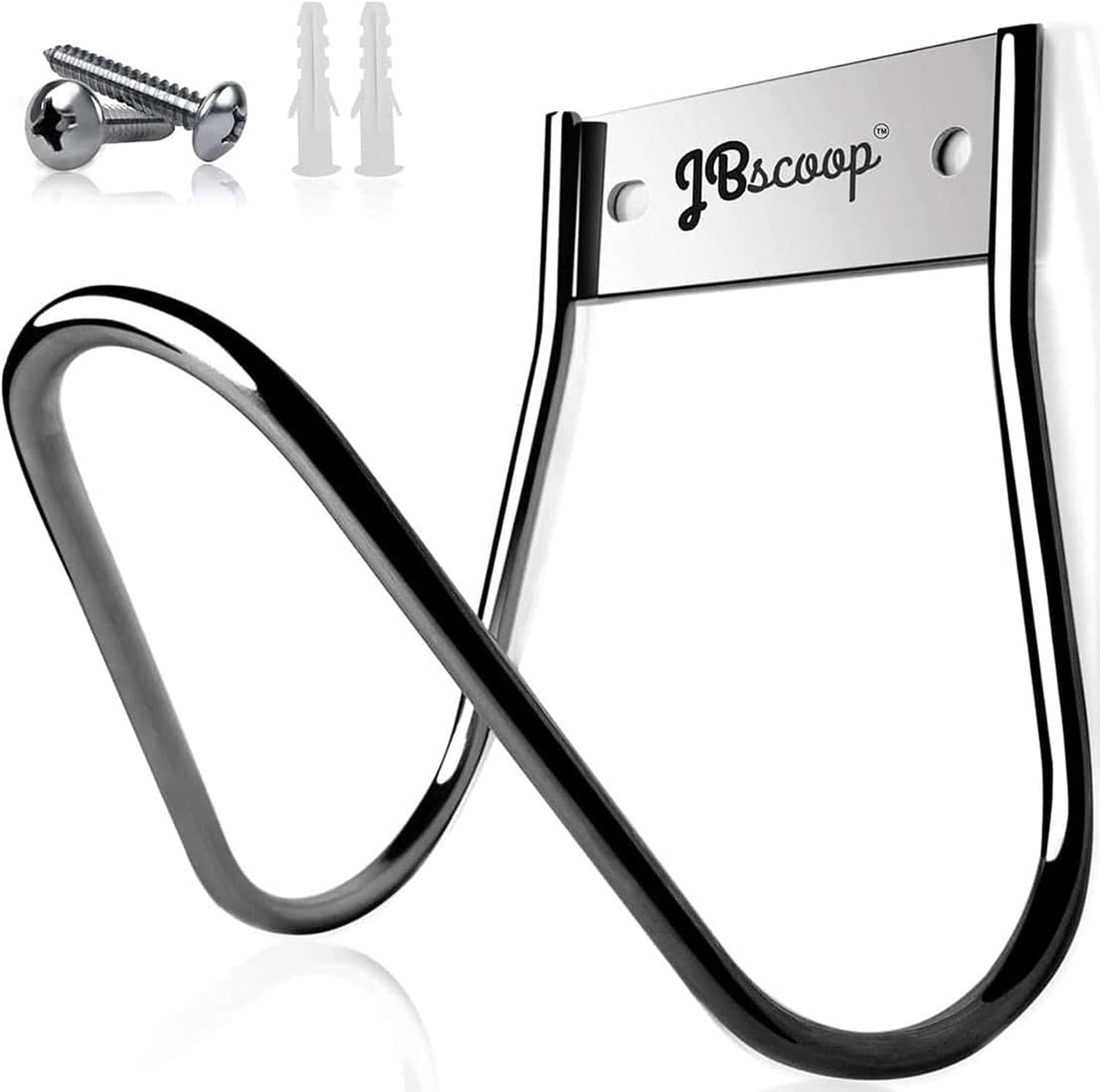 Garden Hose Holder Stainless Steel Small Wall Mount Garden Hose Hook, Ideal for Water, Air, Hydraulic Hose, Ropes, Extension Cords Heavy Duty & Rust Proof Large Set of 1