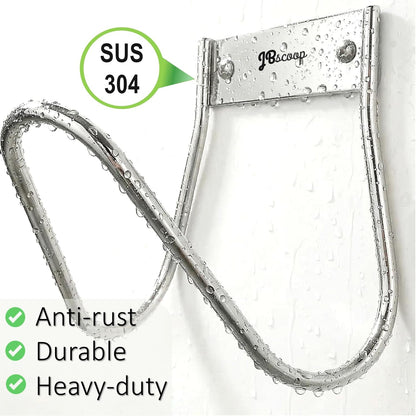 Garden Hose Holder Stainless Steel Small Wall Mount Garden Hose Hook, Ideal for Water, Air, Hydraulic Hose, Ropes, Extension Cords Heavy Duty & Rust Proof Large Set of 1