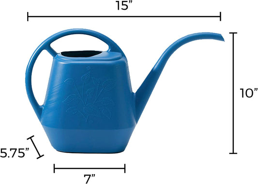 Watering Can Aqua Rite 1.1 Gallon (144 Fl Oz) Classic Blue