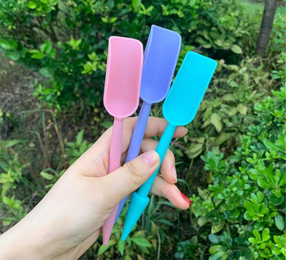 3 Pcs Garden Shovel Scoop Double - Purpose Plant Shovel Multi - Functional Plastic Garden Shovel Color Green Plants Potted Soil Loosening Tools