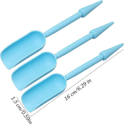 3 Pcs Garden Shovel Scoop Double - Purpose Plant Shovel Multi - Functional Plastic Garden Shovel Color Green Plants Potted Soil Loosening Tools