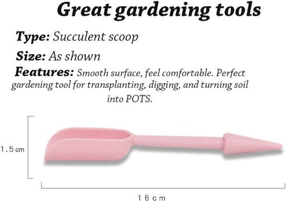 3 Pcs Garden Shovel Scoop Double - Purpose Plant Shovel Multi - Functional Plastic Garden Shovel Color Green Plants Potted Soil Loosening Tools