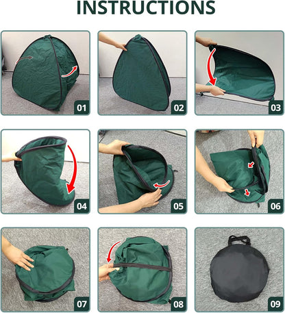 2 Pcs Pop Up Shrub Covers Frost Protection Tent, 22" x 22" x 22" Winter Plant Cover Freeze Protection, Warm Garden Plant Protector Tent for Protecting Outdoor Shrub Fruit Potted Plants from Snow & Ice