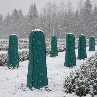 2 Pcs Pop Up Shrub Covers Frost Protection Tent, 22" x 22" x 22" Winter Plant Cover Freeze Protection, Warm Garden Plant Protector Tent for Protecting Outdoor Shrub Fruit Potted Plants from Snow & Ice