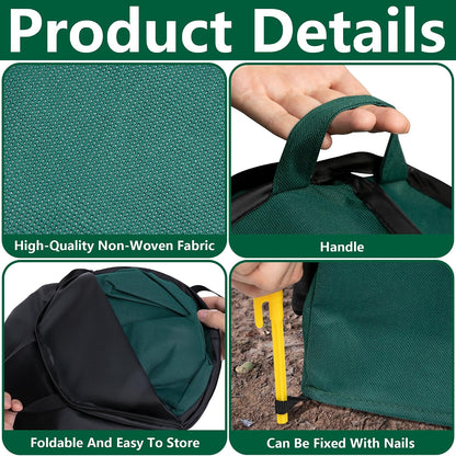 2 Pcs Pop Up Shrub Covers Frost Protection Tent, 22" x 22" x 22" Winter Plant Cover Freeze Protection, Warm Garden Plant Protector Tent for Protecting Outdoor Shrub Fruit Potted Plants from Snow & Ice