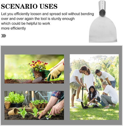 Stainless Steel Transplant Trowel Durable Outdoor Digging Tool for Efficient Gardening for Loosening Soil and Planting Gardens Farms and Courtyards