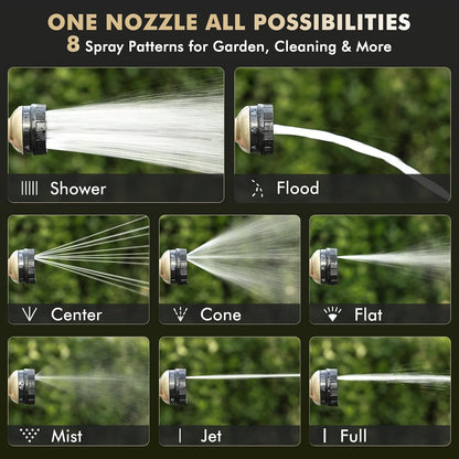 High Pressure Metal Hose Nozzle, Adjustable Twist Water Hose Nozzle