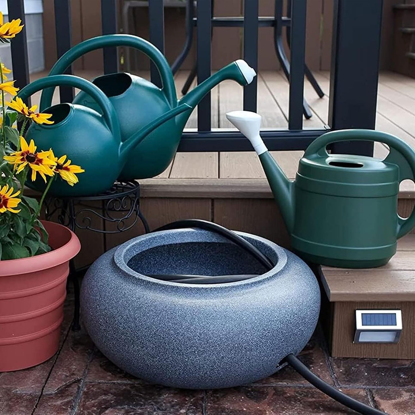 Standard Watering Can - Plant Watering Can - Small Plastic Garden Water Pot for Indoor Outdoor Plants Flowers , 2 Gallon, Green