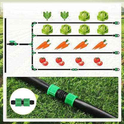 250 ft 5/8 Inch Drip Tape Irrigation Kit Drip Tape 8 Mil 8" Spacing Hose Garden Watering Tubing System Automatic Irrigation Equipment for Plant, Landscape, Yard, Lawn and Farm