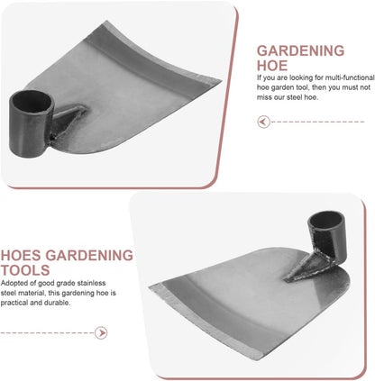 Gardening Hoe Head Outdoor Gardening Hoe Tool for Digging Soil Loosening Weeding and Bonsai Transplanting Compact Hand Head for Planting Tasks 7.67 X 6.10 X 1.96 in