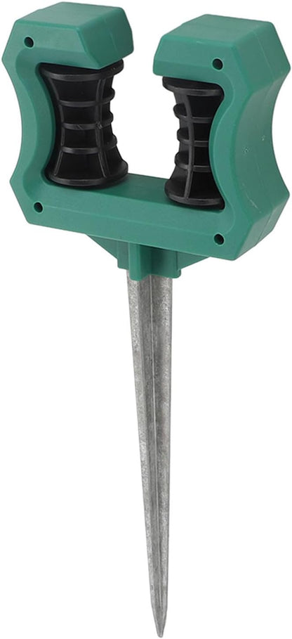 Garden Hose Guide Spike, 10 Inch Rust Proof Heavy Duty Metal Stake with Smooth Roller Design, for Plant Protection in Lawn Garden Flower Bed